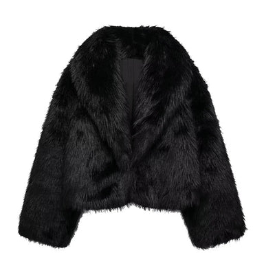 Luxurious fur coat "City Rooftop" – Elegant & refined