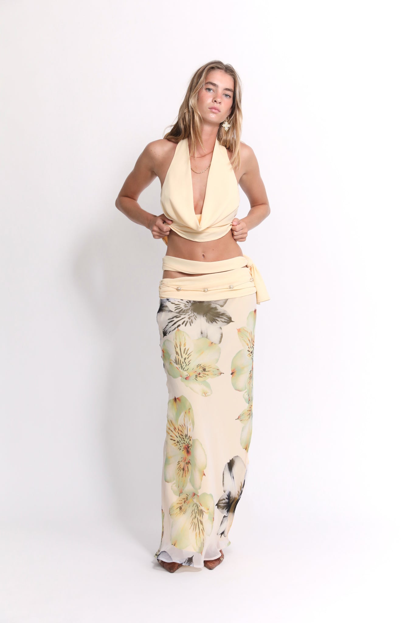 Cotton maxi dress "Sunset Soirée" – Elegant & refined