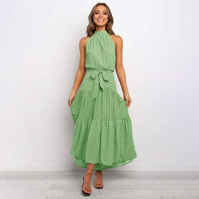 Silk maxi dress "Garden Party" – Elegant & refined