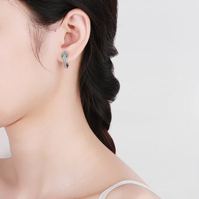 Sterling silver snake earrings "Cocktail Hour" – Elegant & refined