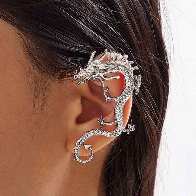 Silver Dragon Earrings "Cocktail Hour" – Elegant & refined