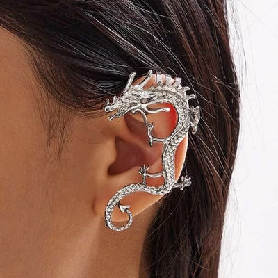 Silver Dragon Earrings "Cocktail Hour" – Elegant & refined