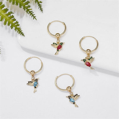 Limited Edition Flying Hummingbird Earrings – Elegant & refined