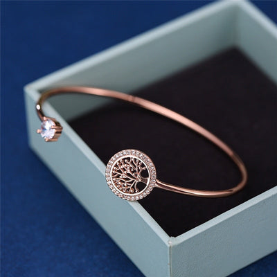 Tree of Life Adjustable Bracelet "Sunset Soirée" – Elegant & natural