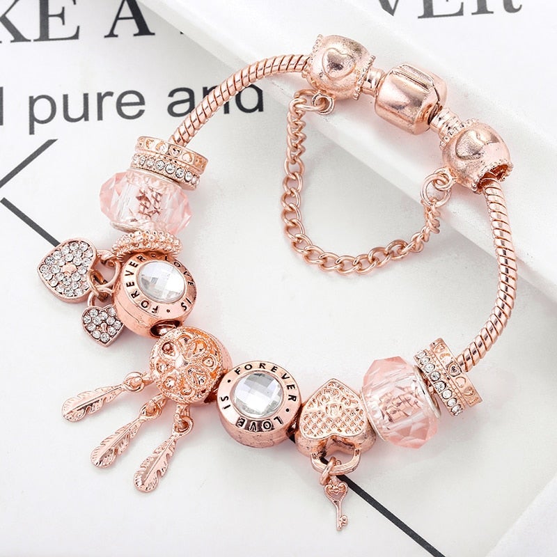 Sterling silver bracelet "Sunset Soirée" – Elegant & refined
