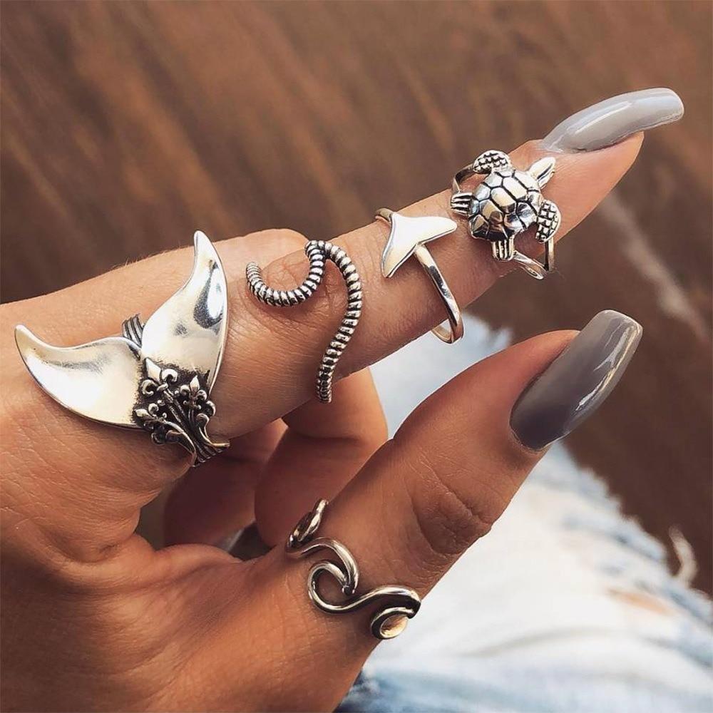 Antique Silver rings "Beach Walk" – Timeless & chic