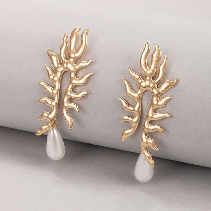 Coral earrings "Cocktail Hour" – Elegant & refined
