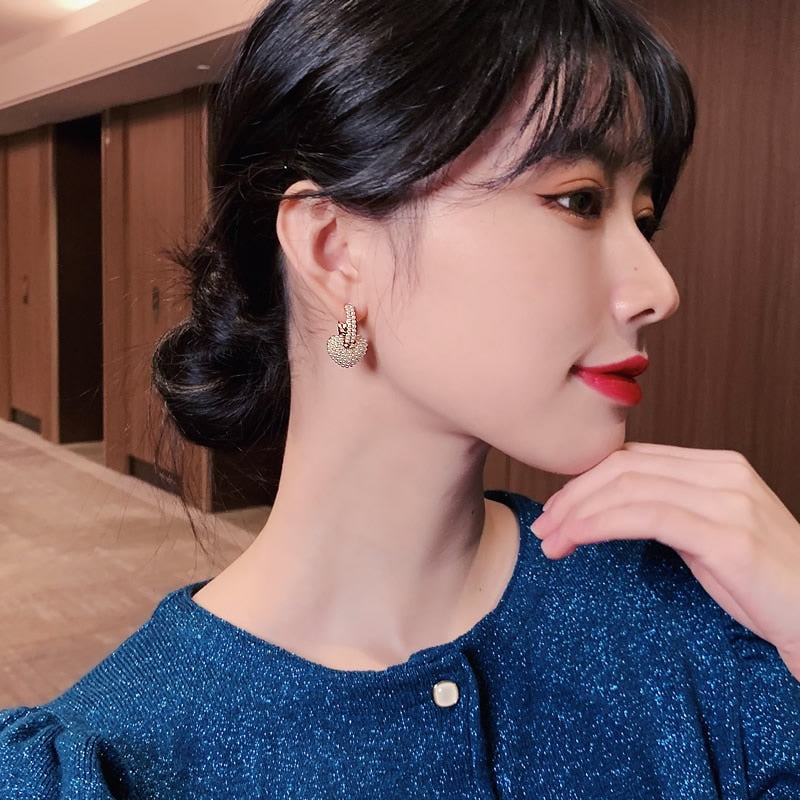 Gold earrings "Romantic Dinner" – Timeless & chic