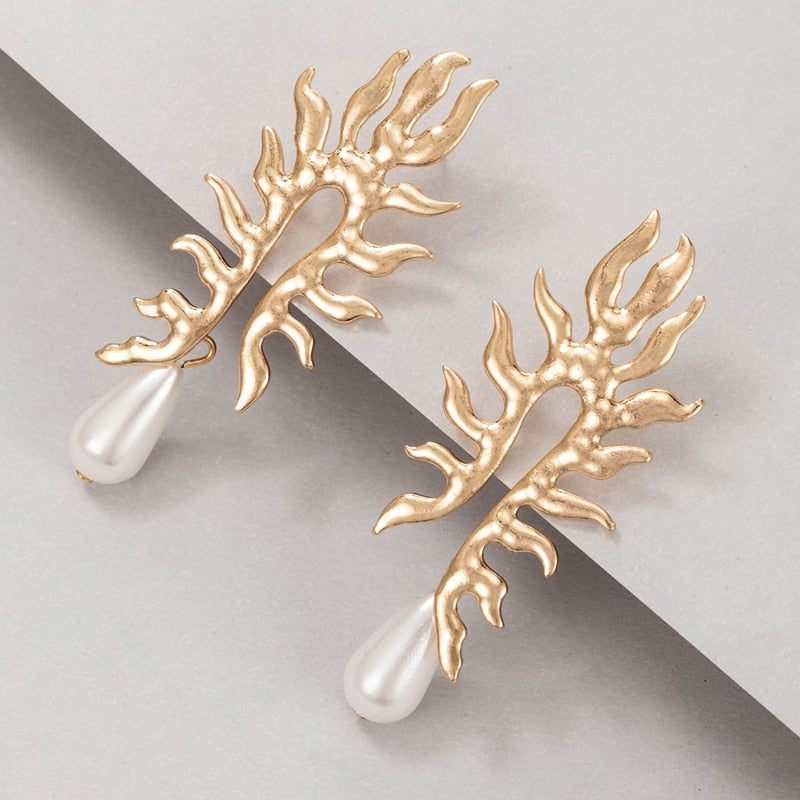 Coral earrings "Cocktail Hour" – Elegant & refined