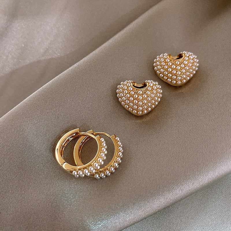 Gold earrings "Romantic Dinner" – Timeless & chic