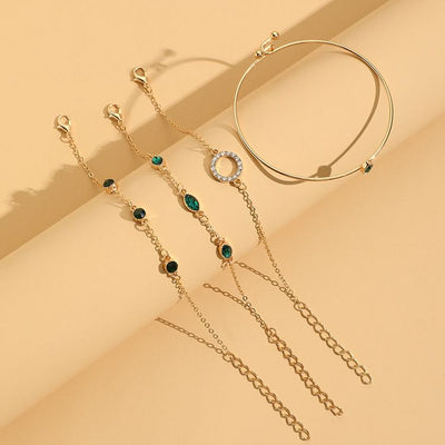 Celestial Leaf Green Bracelet Collection