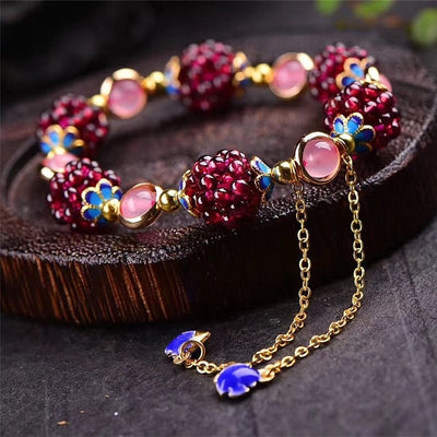 Natural Stone Berries Bracelet "Sunday Picnic" – Natural & stylish