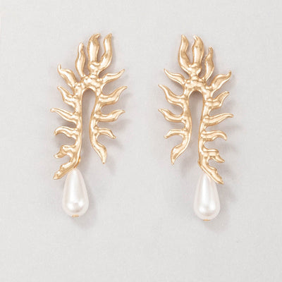 Coral earrings "Cocktail Hour" – Elegant & refined