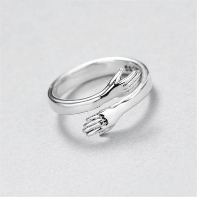 Silver adjustable hug ring "Romantic Dinner" – Elegant & refined