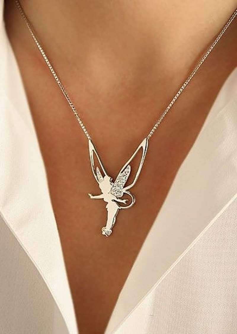 Sterling silver and gold necklace "Garden Party" – Elegant & refined