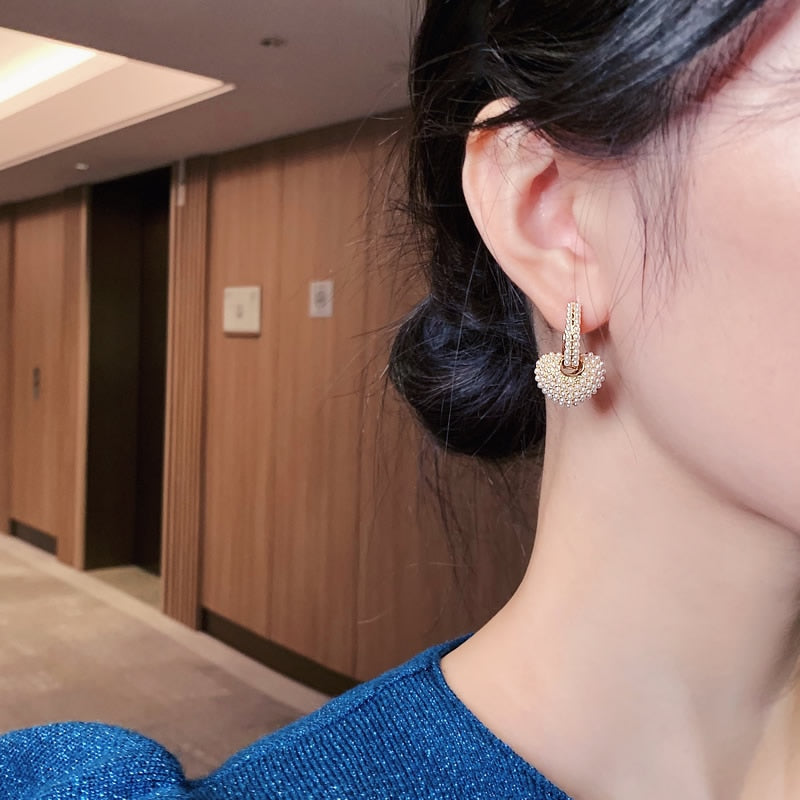 Gold earrings "Romantic Dinner" – Timeless & chic