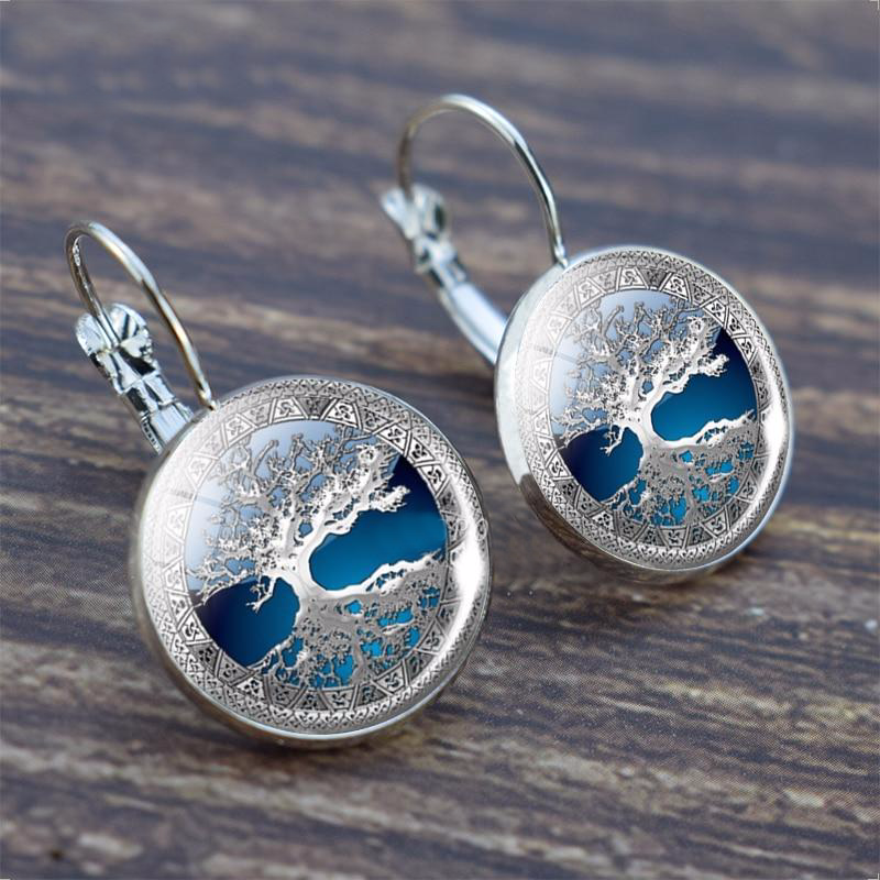 Silver Tree of Life Earrings "Cocktail Hour" – Elegant & refined