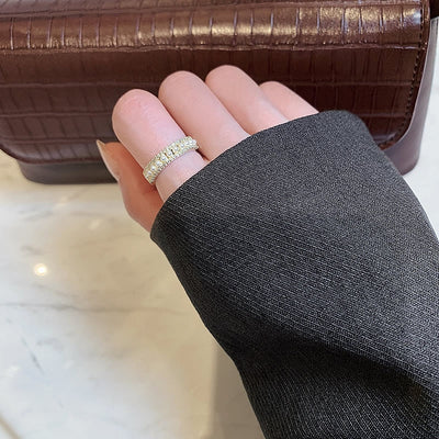 Gold and pearl ring "Romantic Dinner" – Elegant & refined
