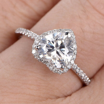 Crystal heart ring "Romantic Dinner" – Elegant & refined