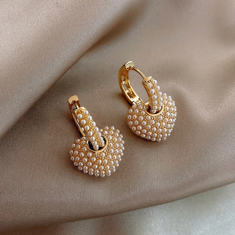 Gold earrings "Romantic Dinner" – Timeless & chic