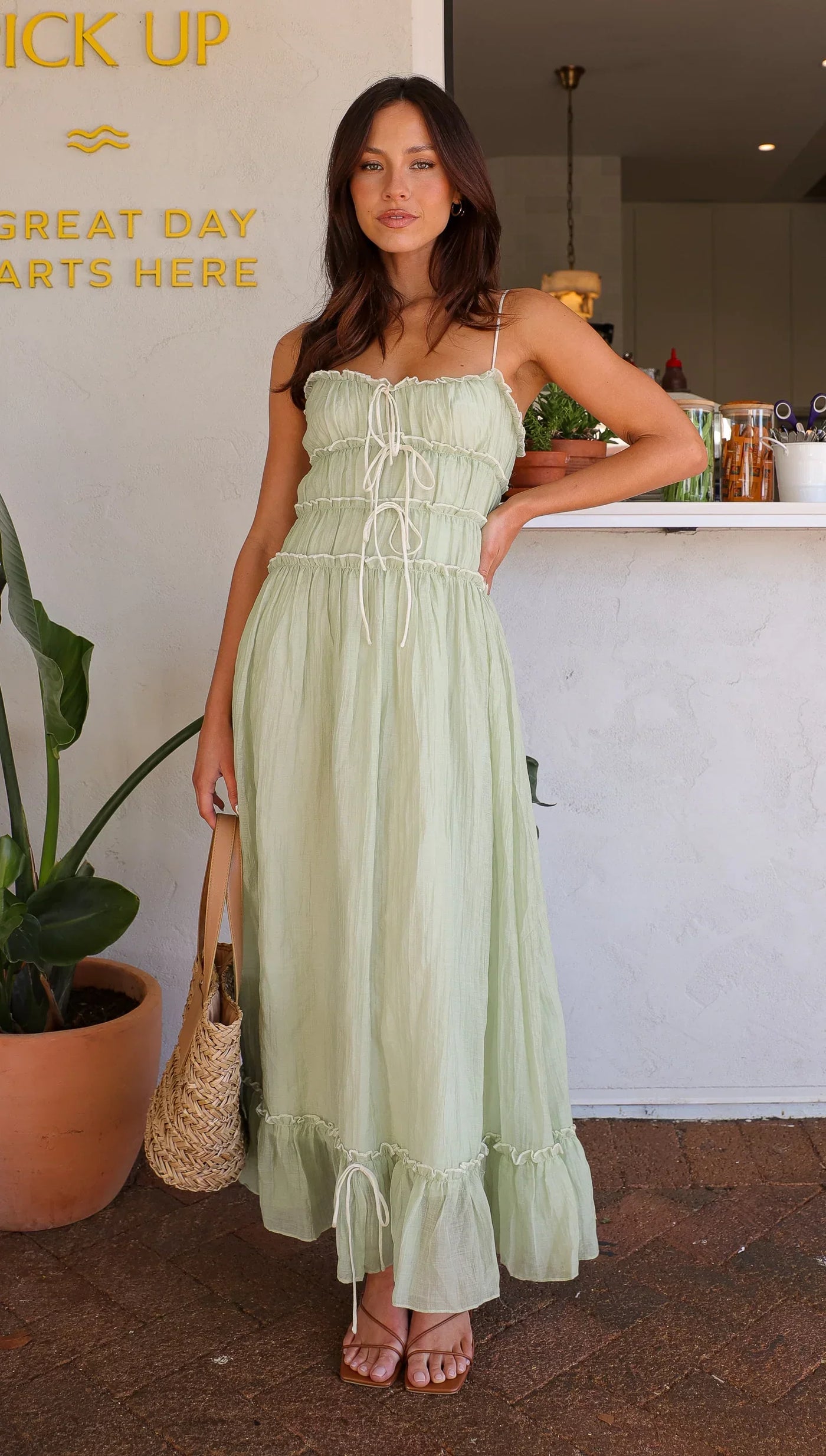 Ruffle Maxi Set
