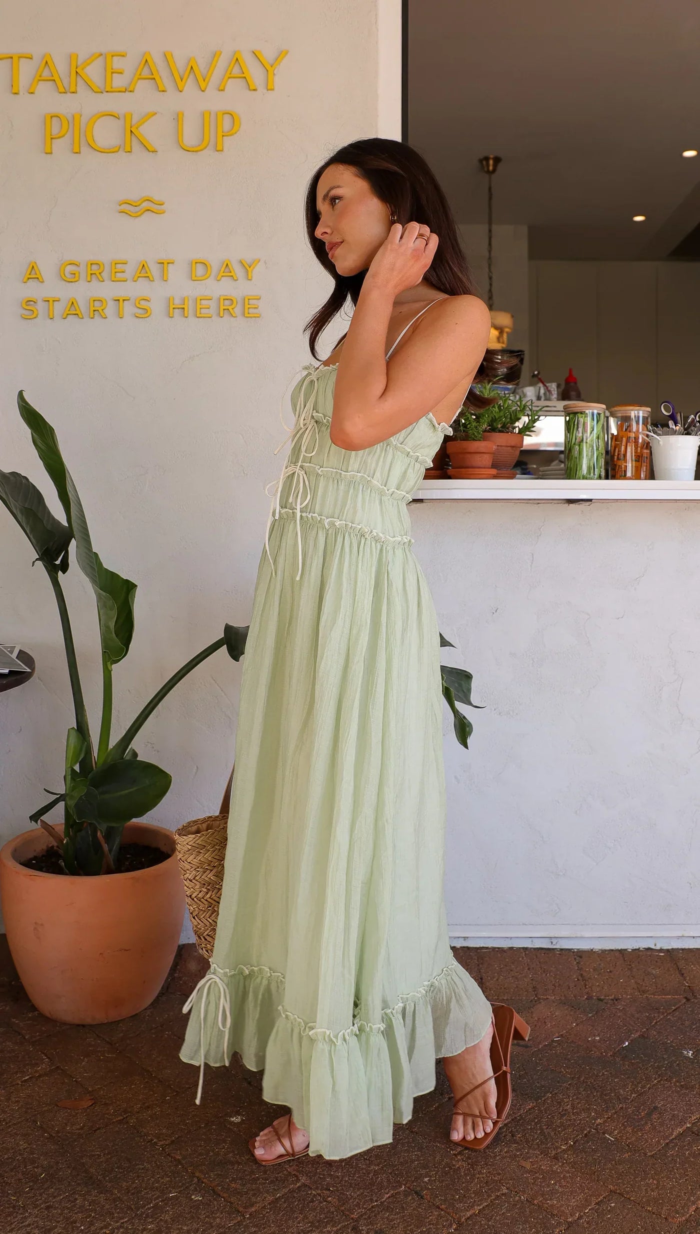 Ruffle Maxi Set