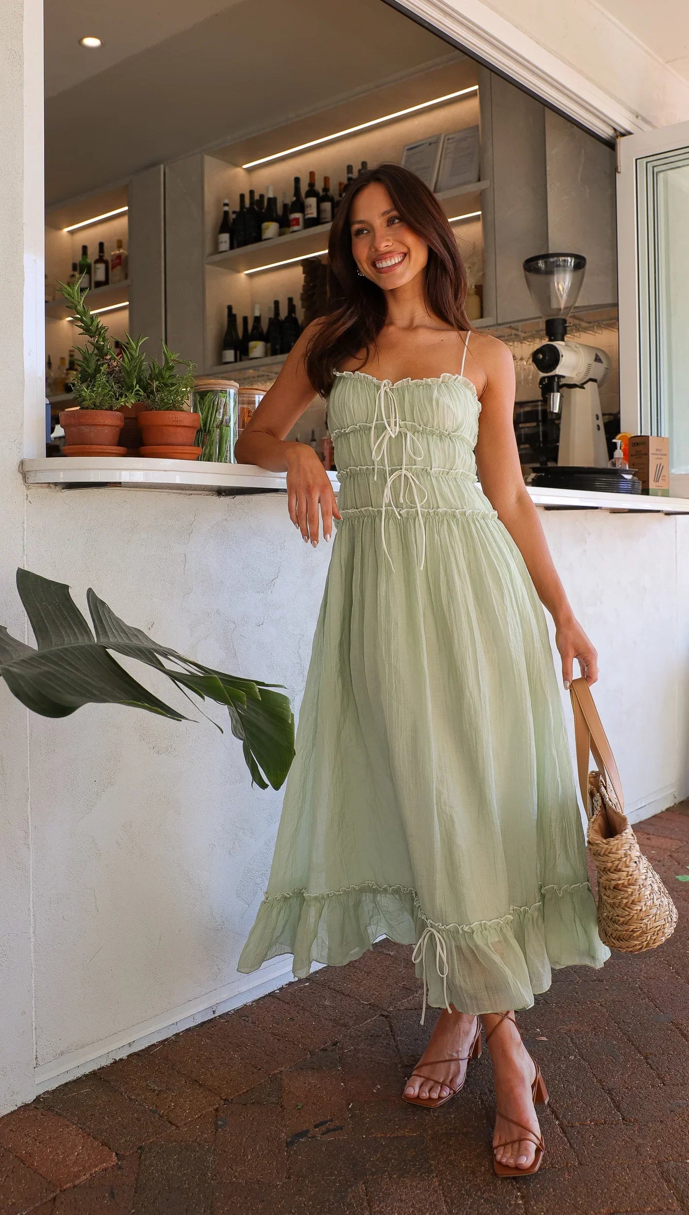 Ruffle Maxi Set