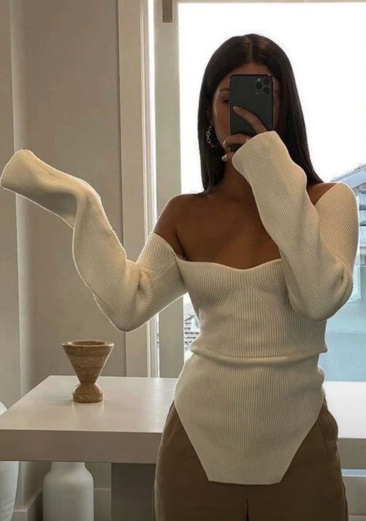 Fitted top "Weekend Getaway" – Soft & sophisticated