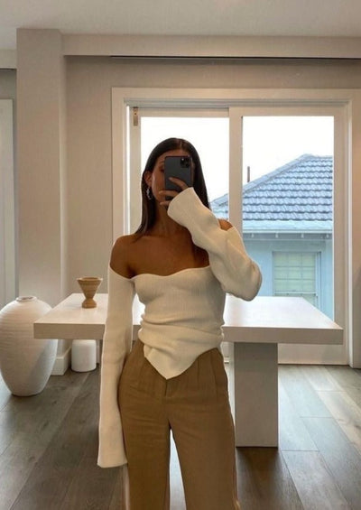 Fitted top "Weekend Getaway" – Soft & sophisticated