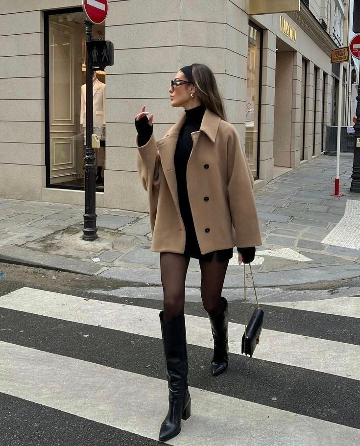 Wool oversized coat "Weekend Getaway" – Elegant & refined