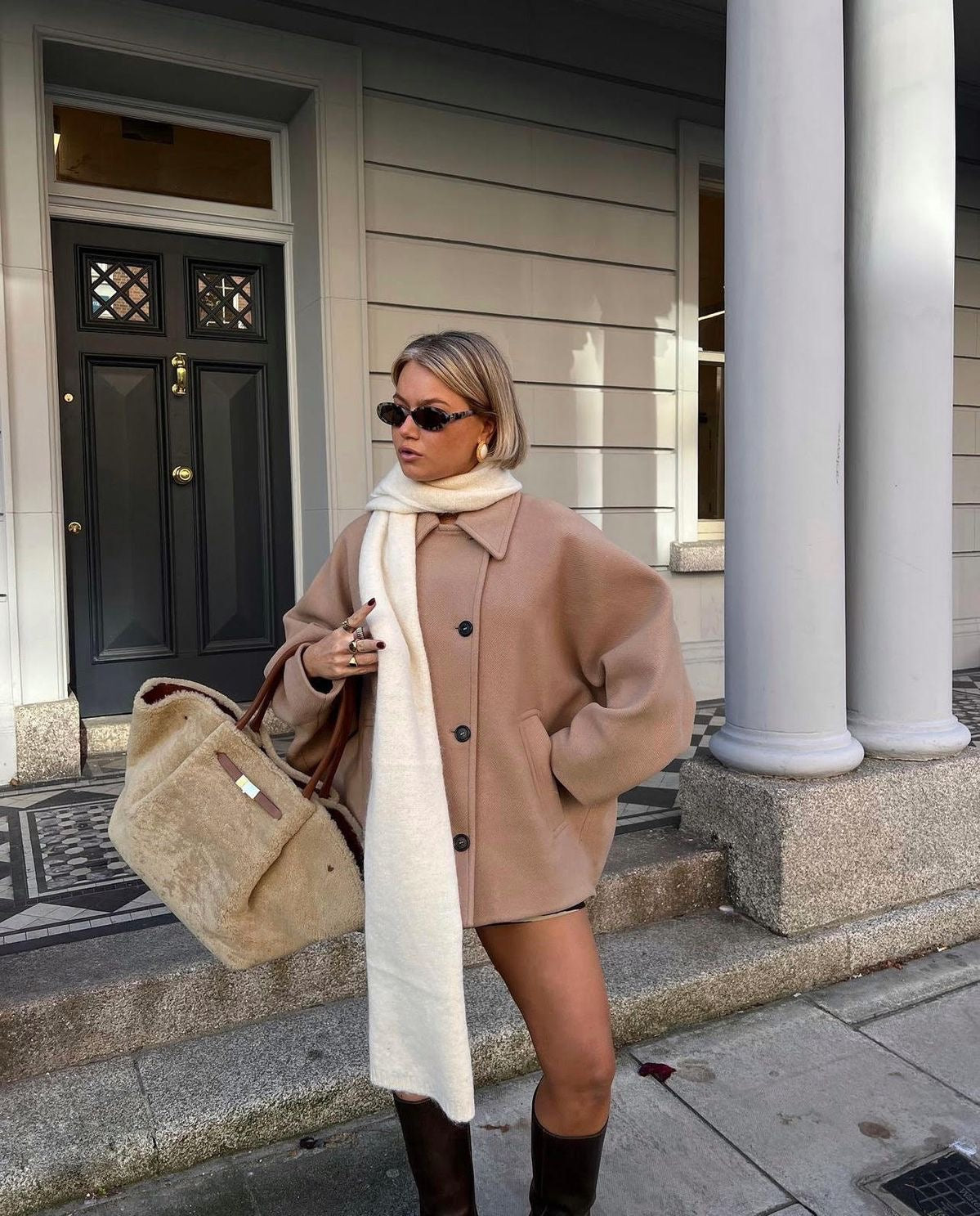 Wool oversized coat "Weekend Getaway" – Elegant & refined