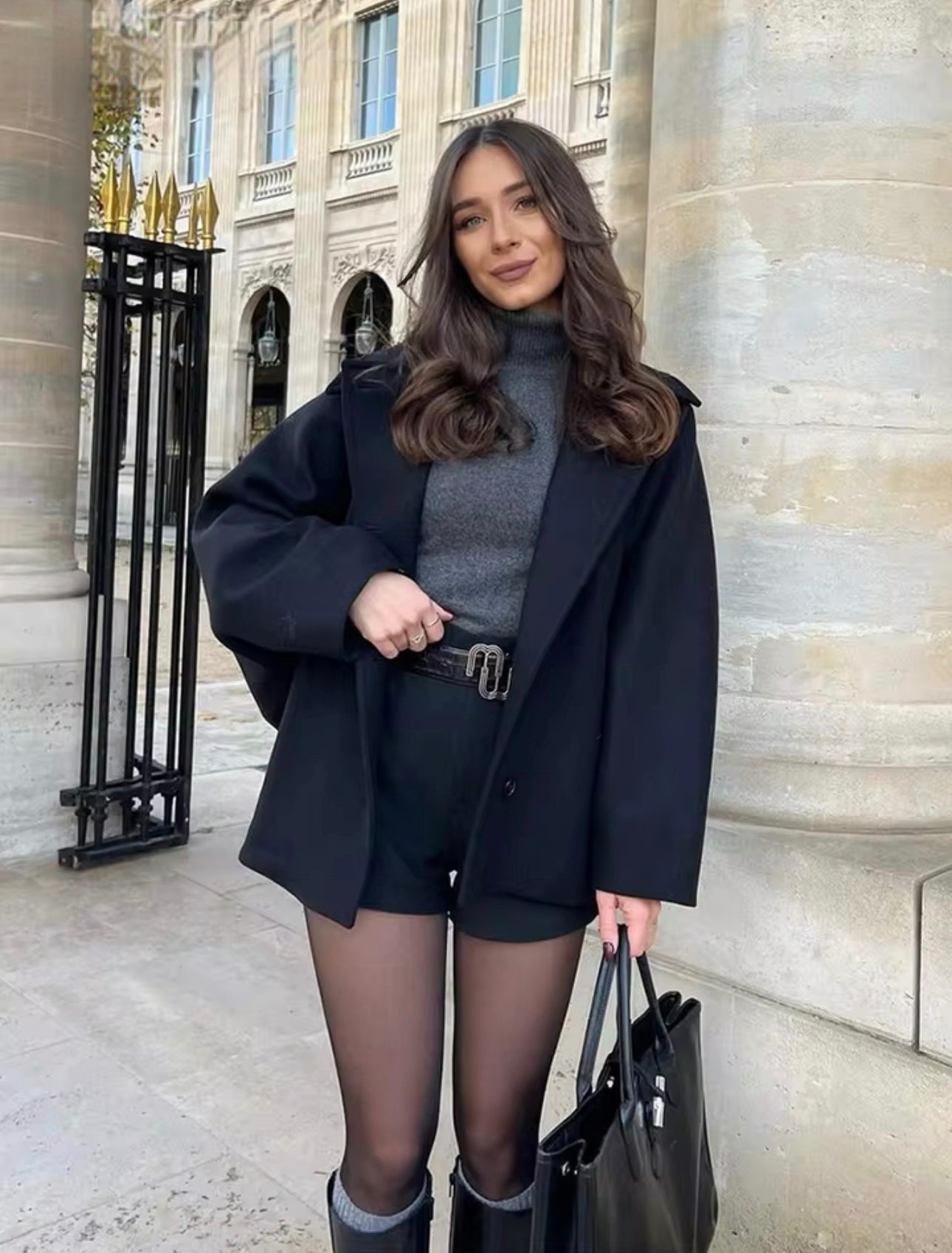 Wool oversized coat "Weekend Getaway" – Elegant & refined