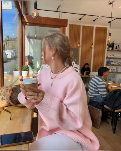 Soft pink sweater "Sunday Picnic" – Fresh & feminine