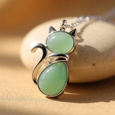 Timeless Cat Stone Necklace
