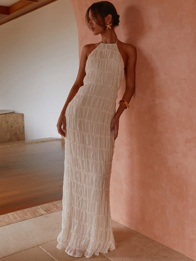 Silk dress "Garden Party" – Elegant & refined
