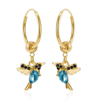 Limited Edition Flying Hummingbird Earrings – Elegant & refined