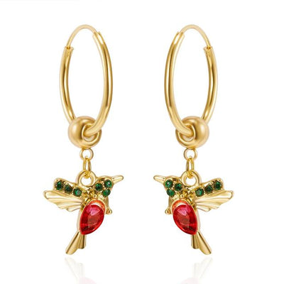 Limited Edition Flying Hummingbird Earrings – Elegant & refined