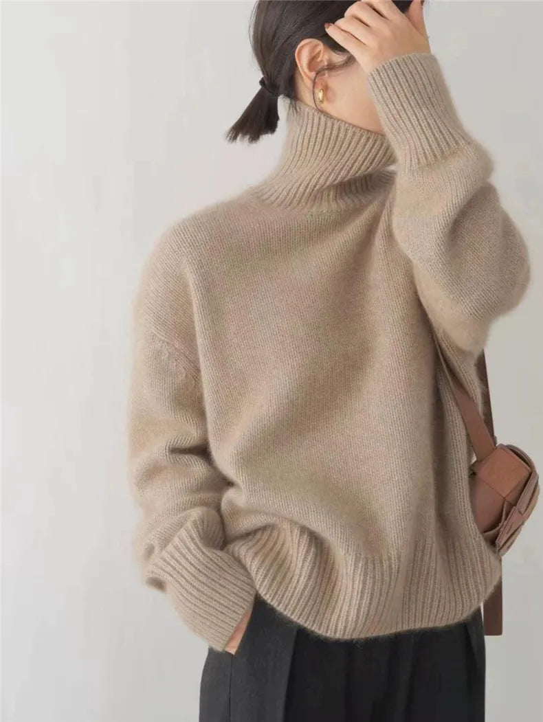 Cashmere turtleneck sweater "Lazy Sunday" – Soft & sophisticated