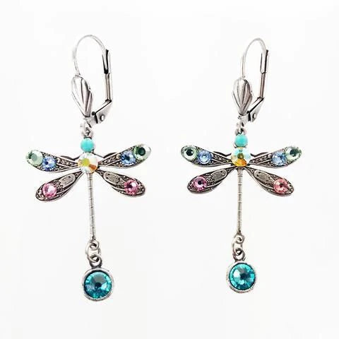 Carved dragonfly earrings "Cocktail Hour" – Elegant & refined