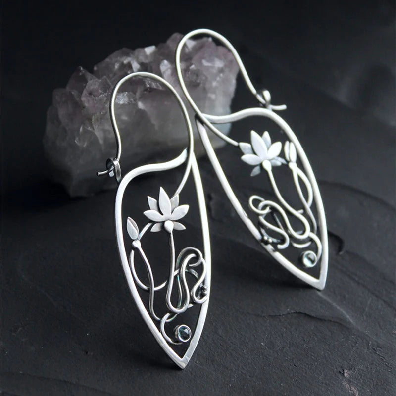 Sterling silver earrings "Sunset Soirée" – Elegant & refined