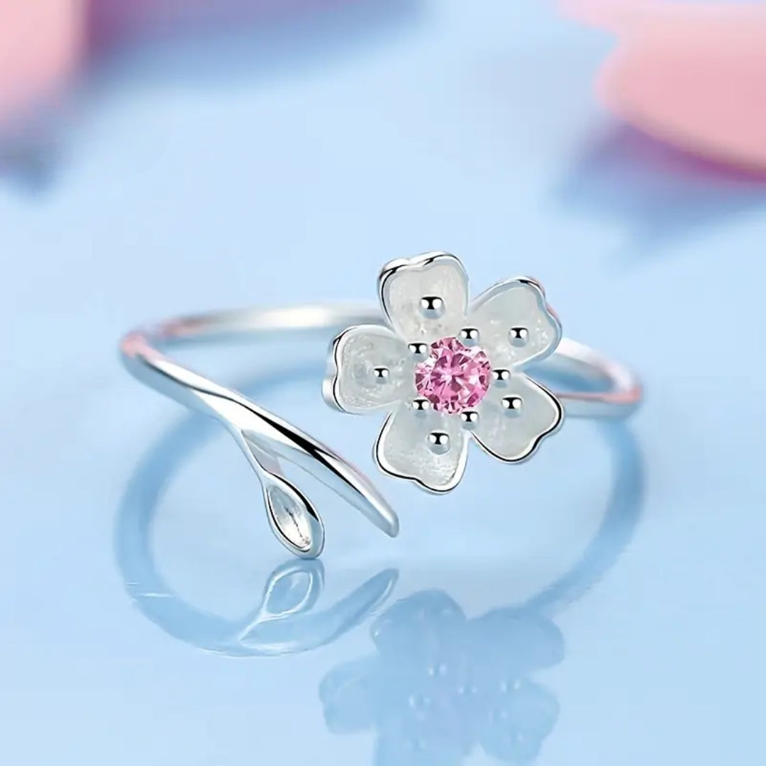 Pink zirconia ring "Romantic Dinner" – Elegant & refined