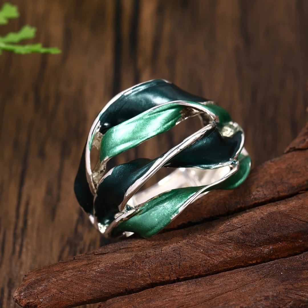 Turquoise layered ring "Garden Party" – Elegant & refined