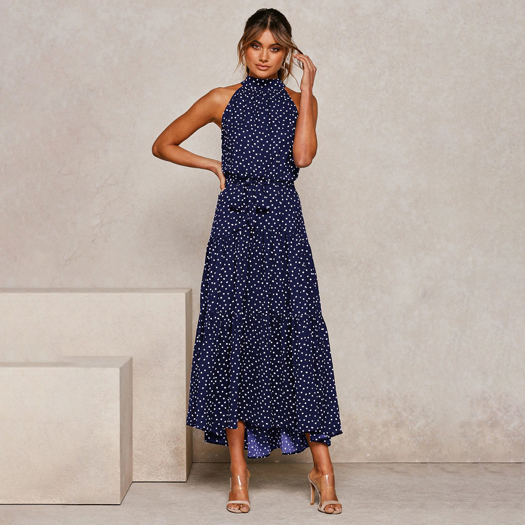 Silk maxi dress "Garden Party" – Elegant & refined