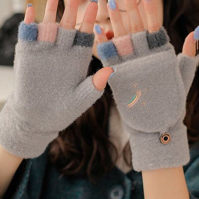 Knitted gloves "Morning Coffee" – Classic & warm