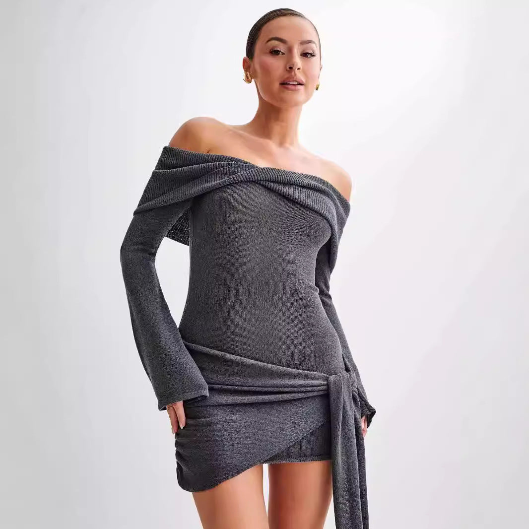 Knitted mini dress "Garden Party" – Elegant & refined
