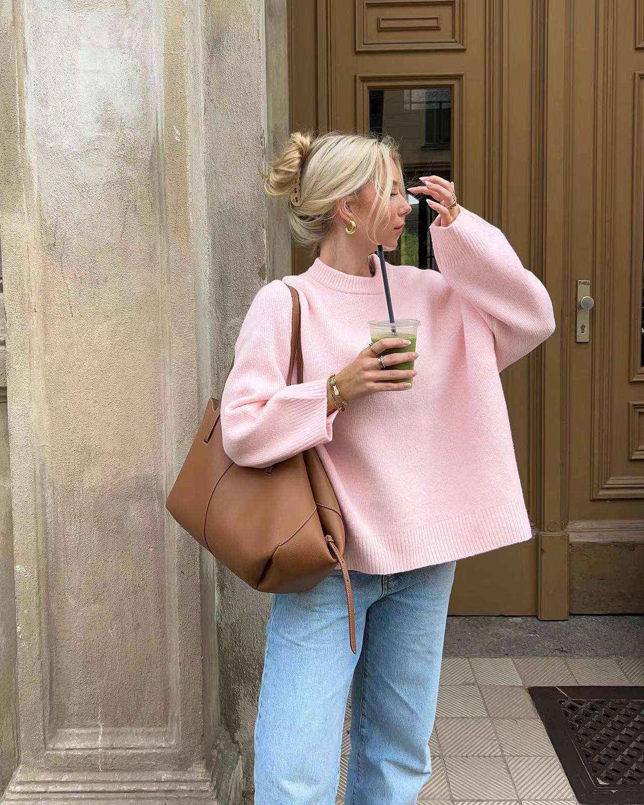 Soft pink sweater "Sunday Picnic" – Fresh & feminine