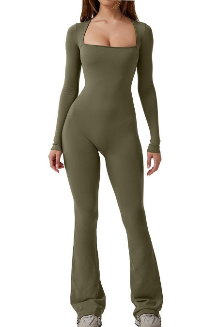 Bodyfit jumpsuit "Sunrise Yoga" – Elegant & refined