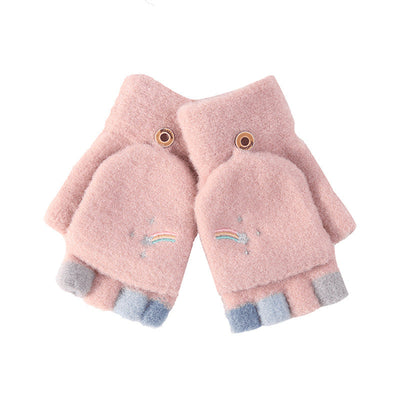 Knitted gloves "Morning Coffee" – Classic & warm