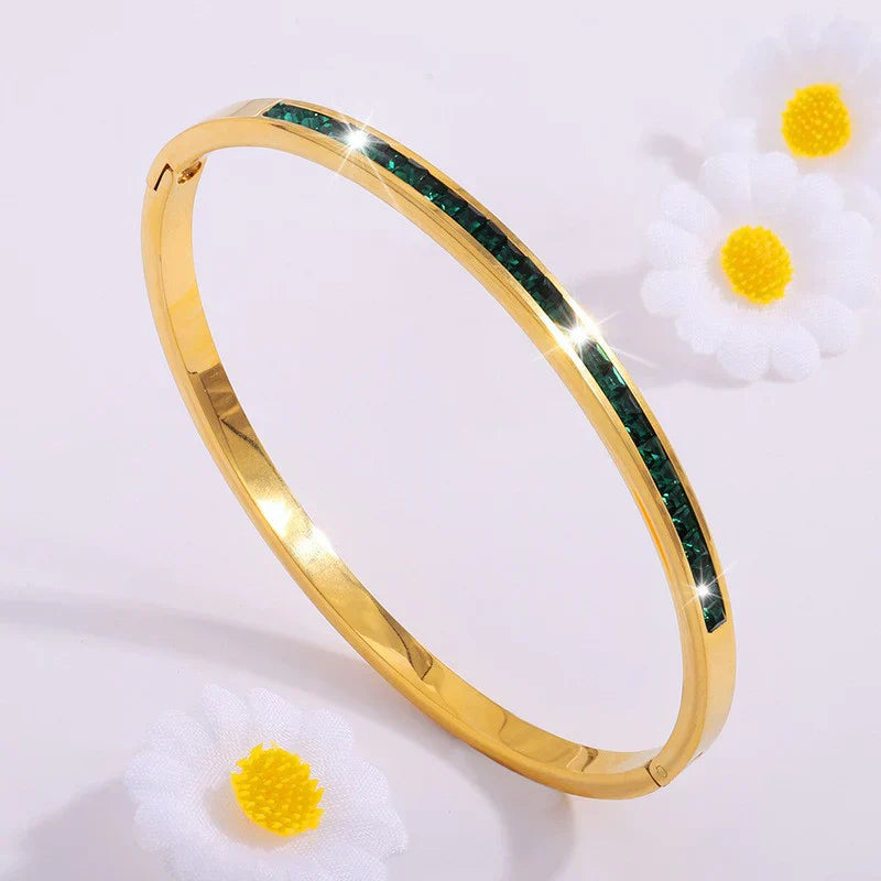 Celestial Green Gold Bracelet