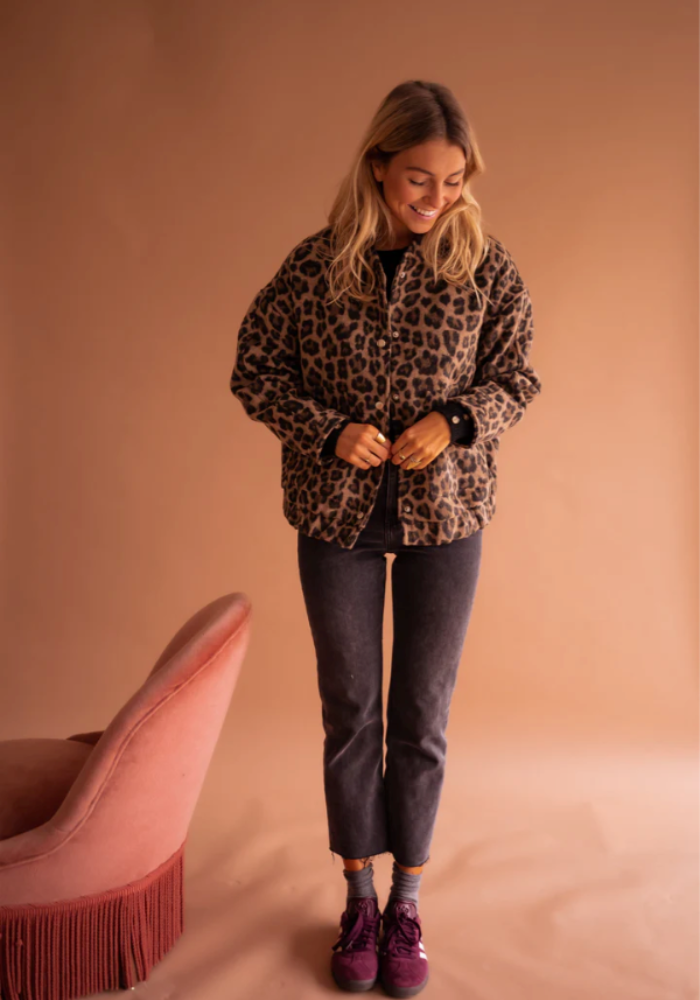 Leather bomber jacket "Cocktail Hour" – Chic & casual